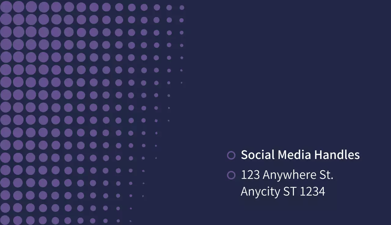 Navy Minimal Business Card