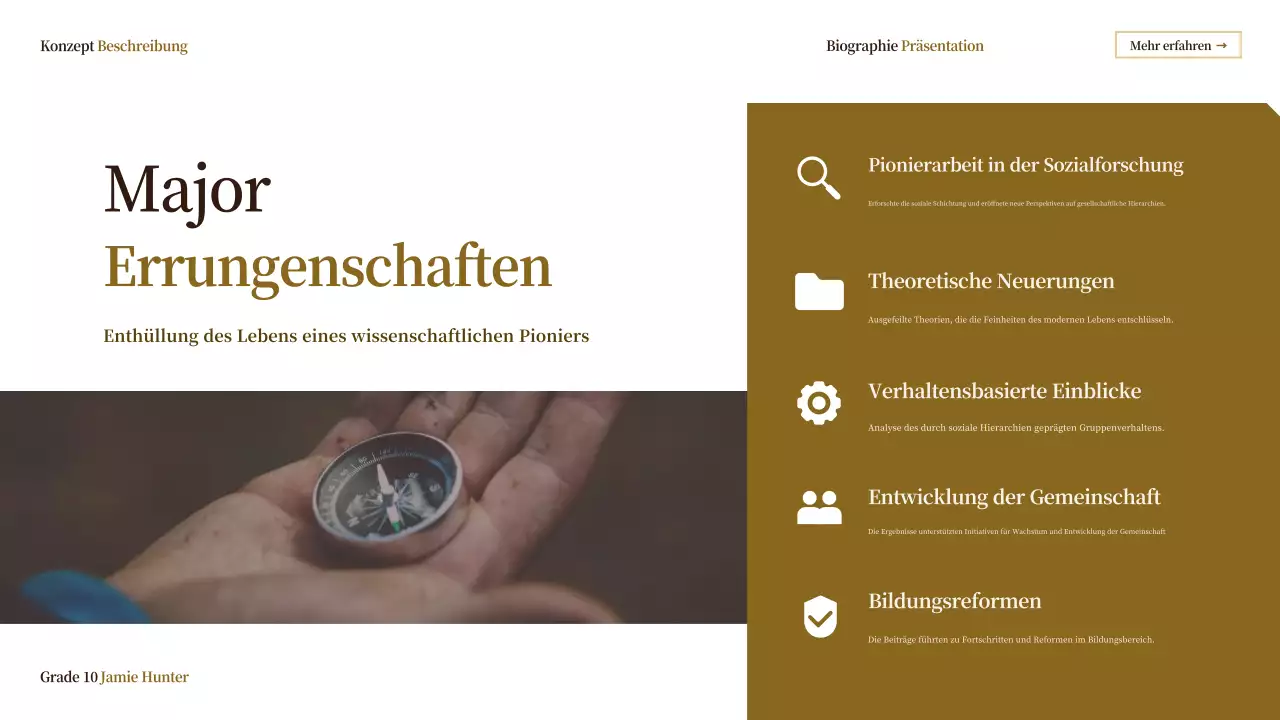 beige vintage biographie klasse