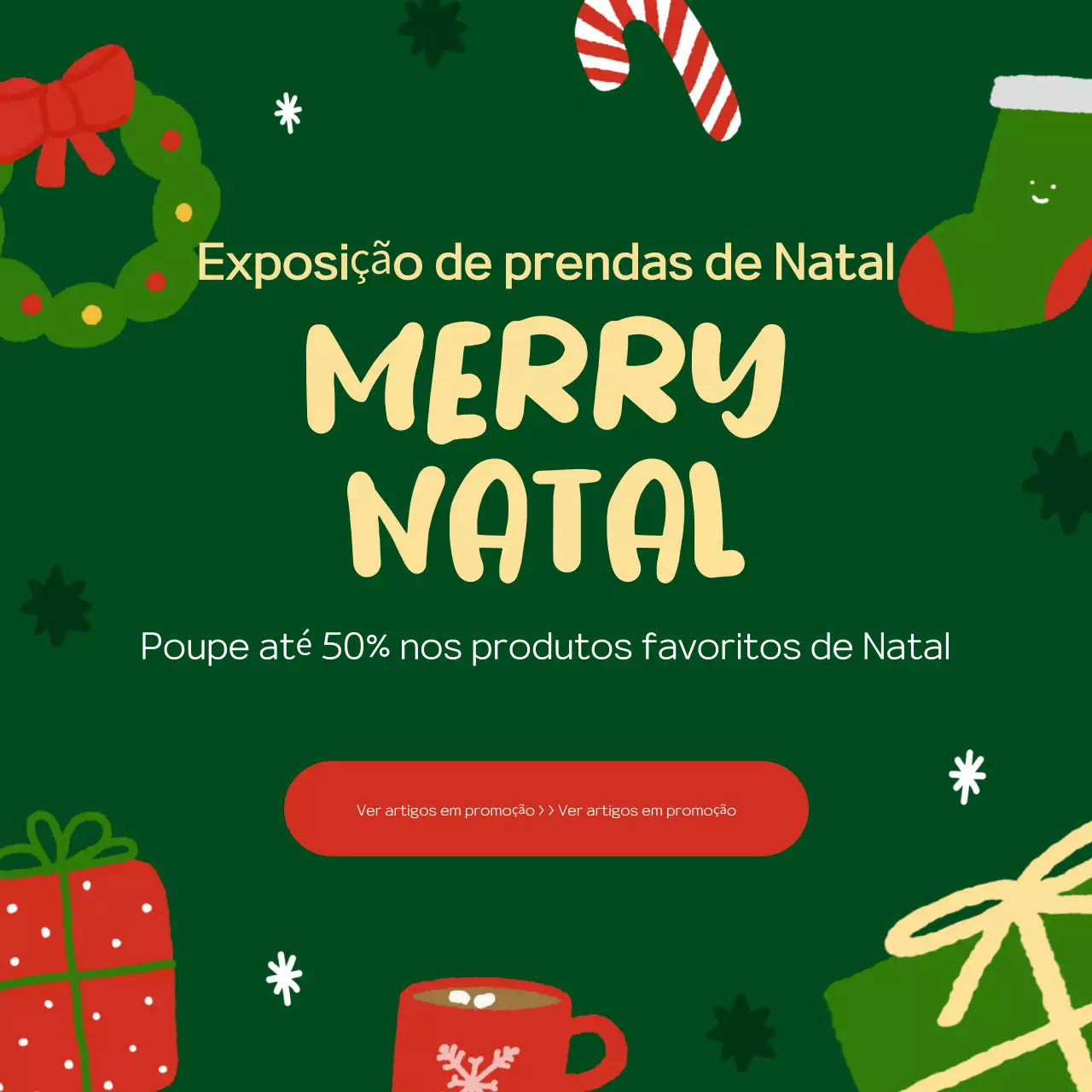 Exposição especial de Natal Verde