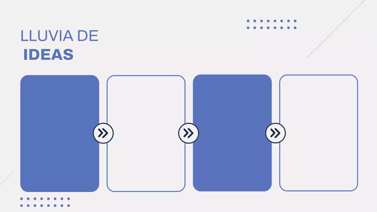 Gris Azul Moderno Brainstorming Infografía Presentación