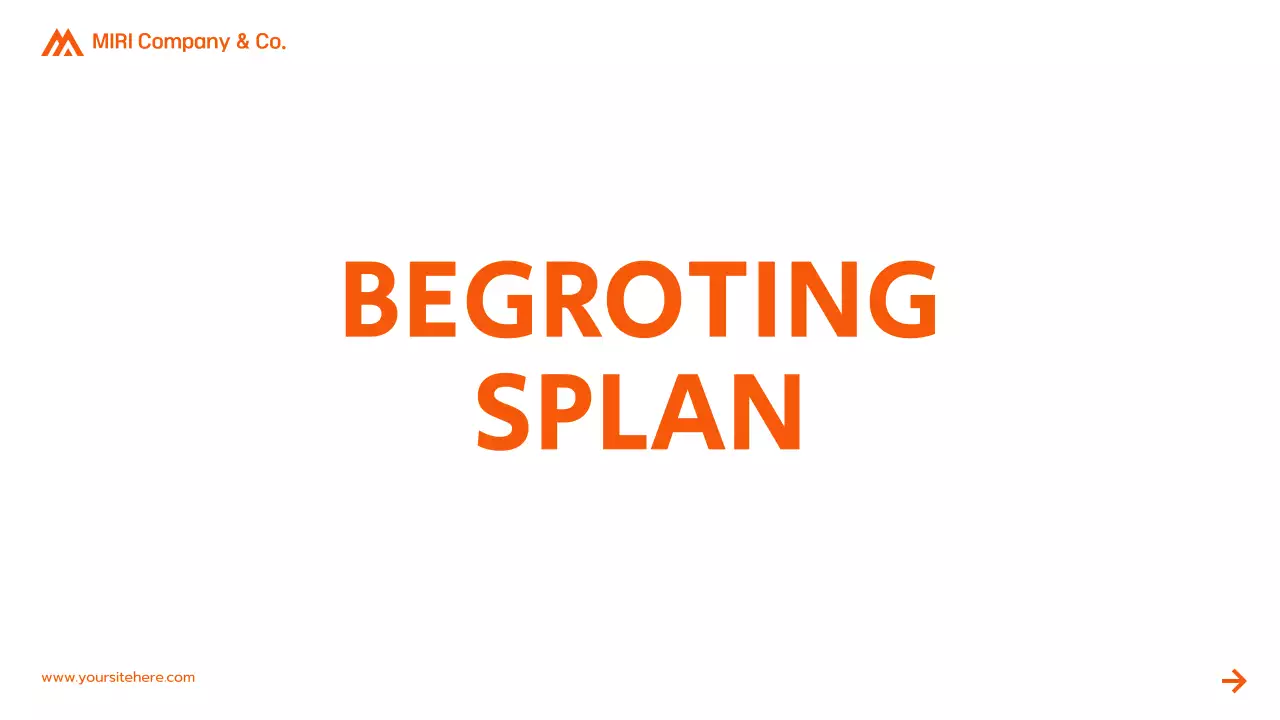 presentatie oranje modern projectvoorstel