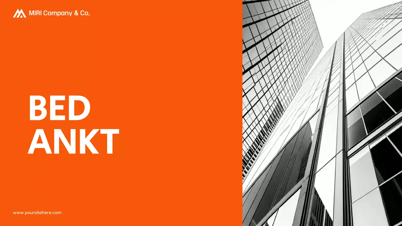 presentatie oranje modern projectvoorstel