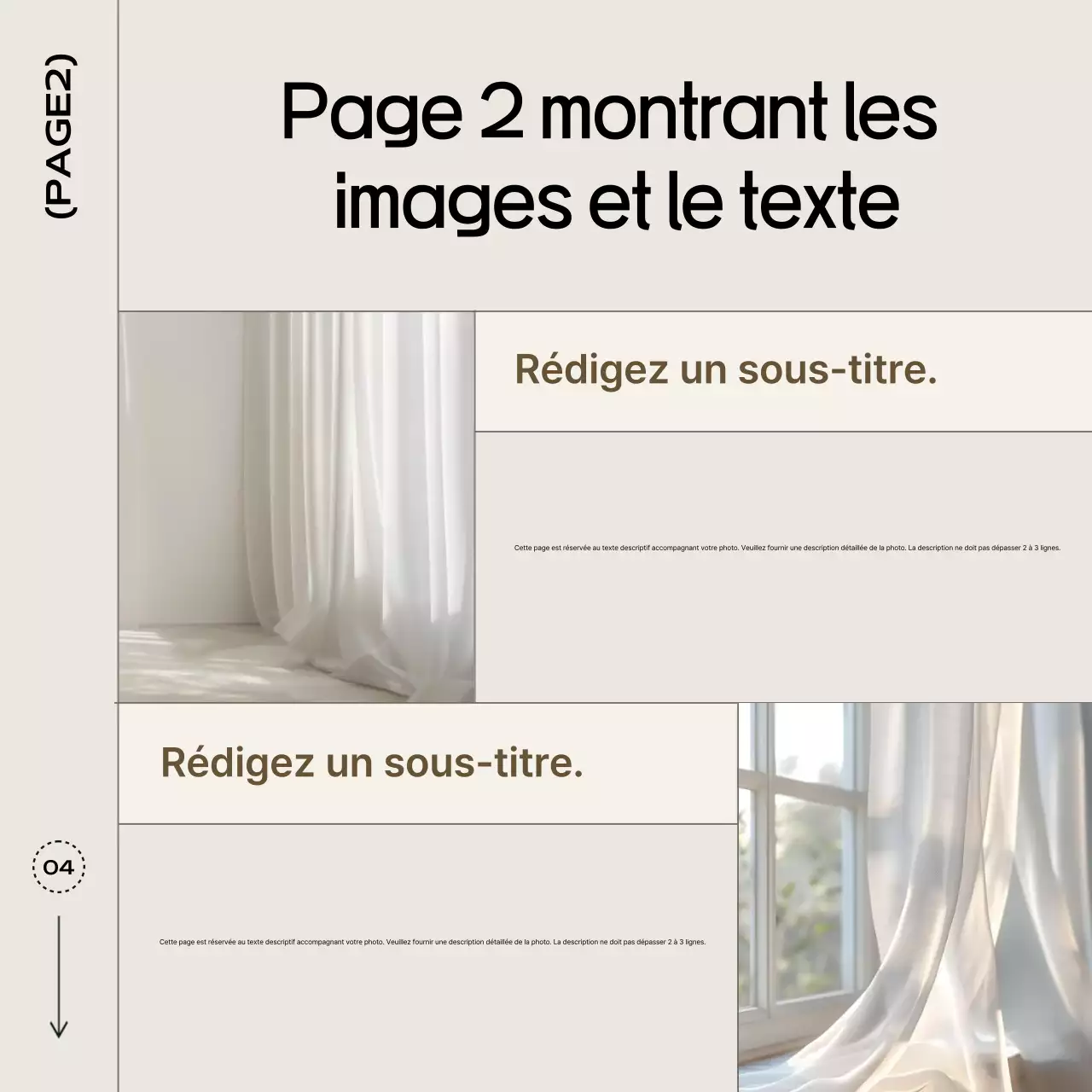 Beige Simple Card News Template