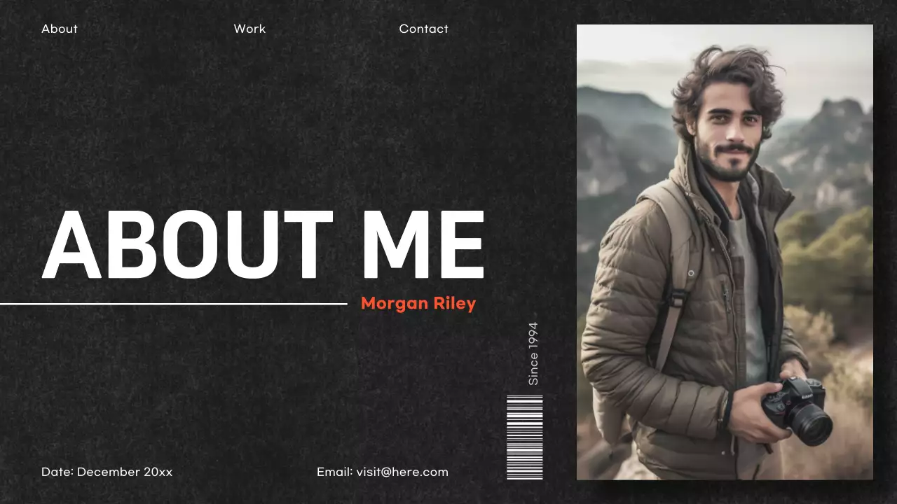 Black Modern Portfolio Presentation