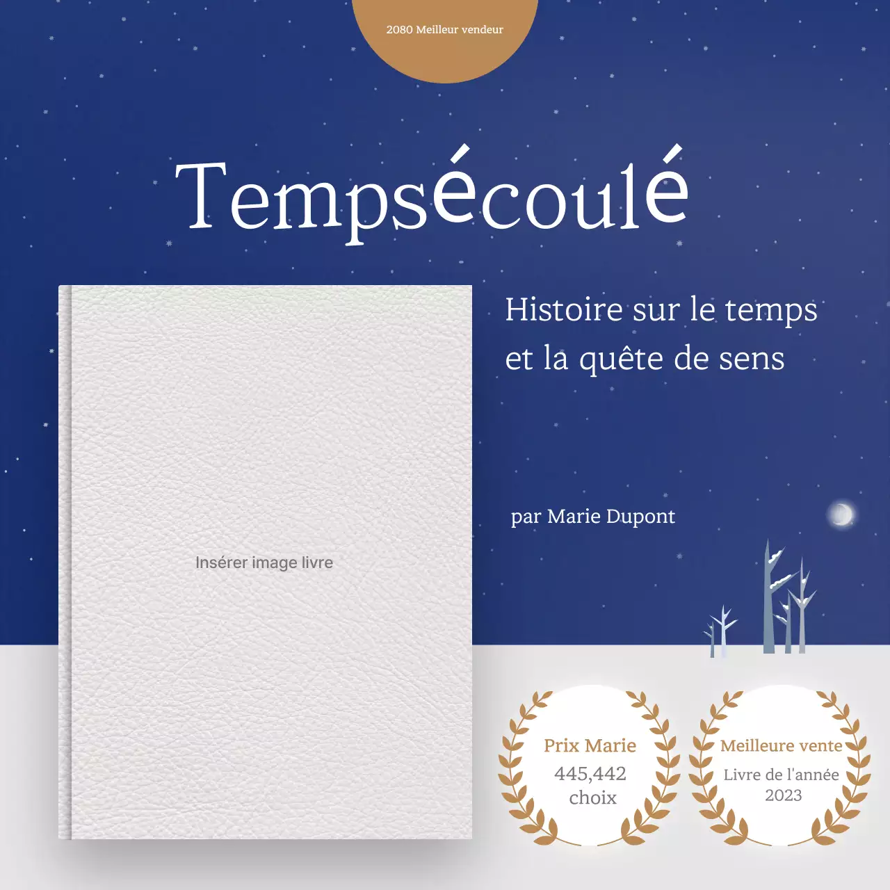 Annonce de lecture simple bleue