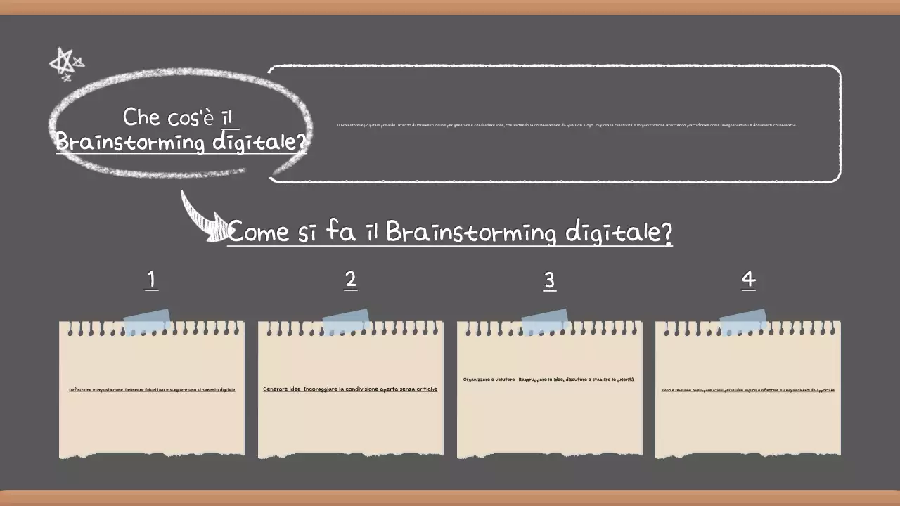 Presentazione Brainstorming Vintage Grigio