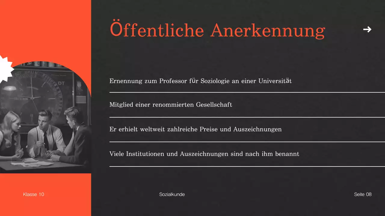 Beige Jahrgang Biographie Präsentation Vorlage