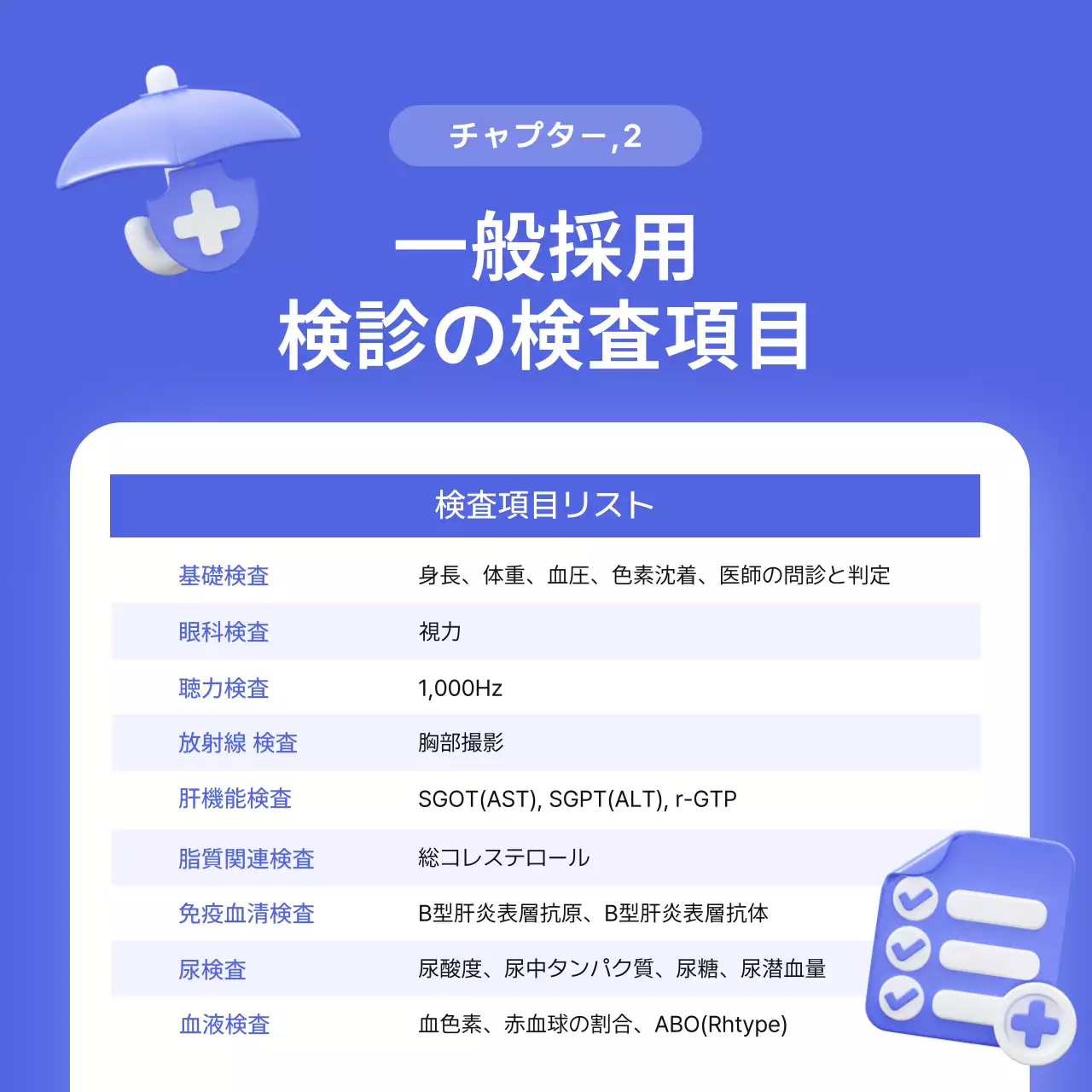 青 シンプル 医療 パンフレット Instagram カルーセル