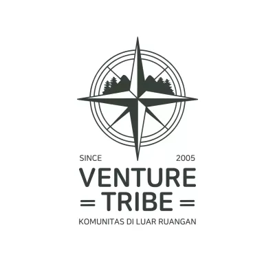 Black Minimal Adventure Logo