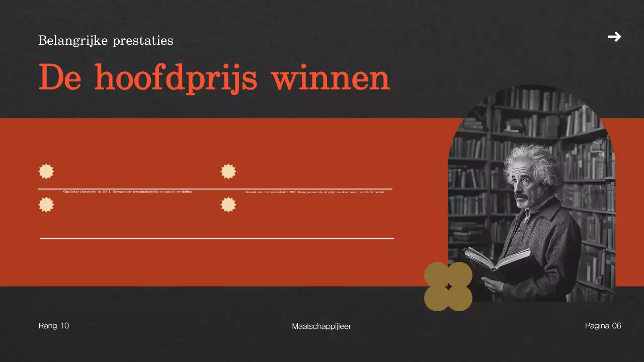 beige vintage biografie presentatie sjabloon