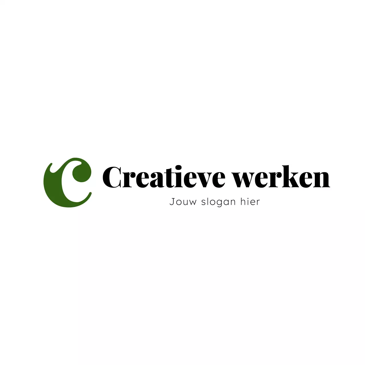 groen modern logo ontwerp