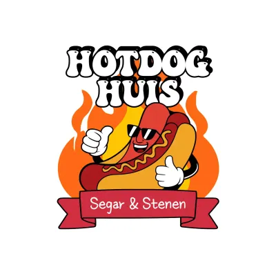 rode retro voedselreclame