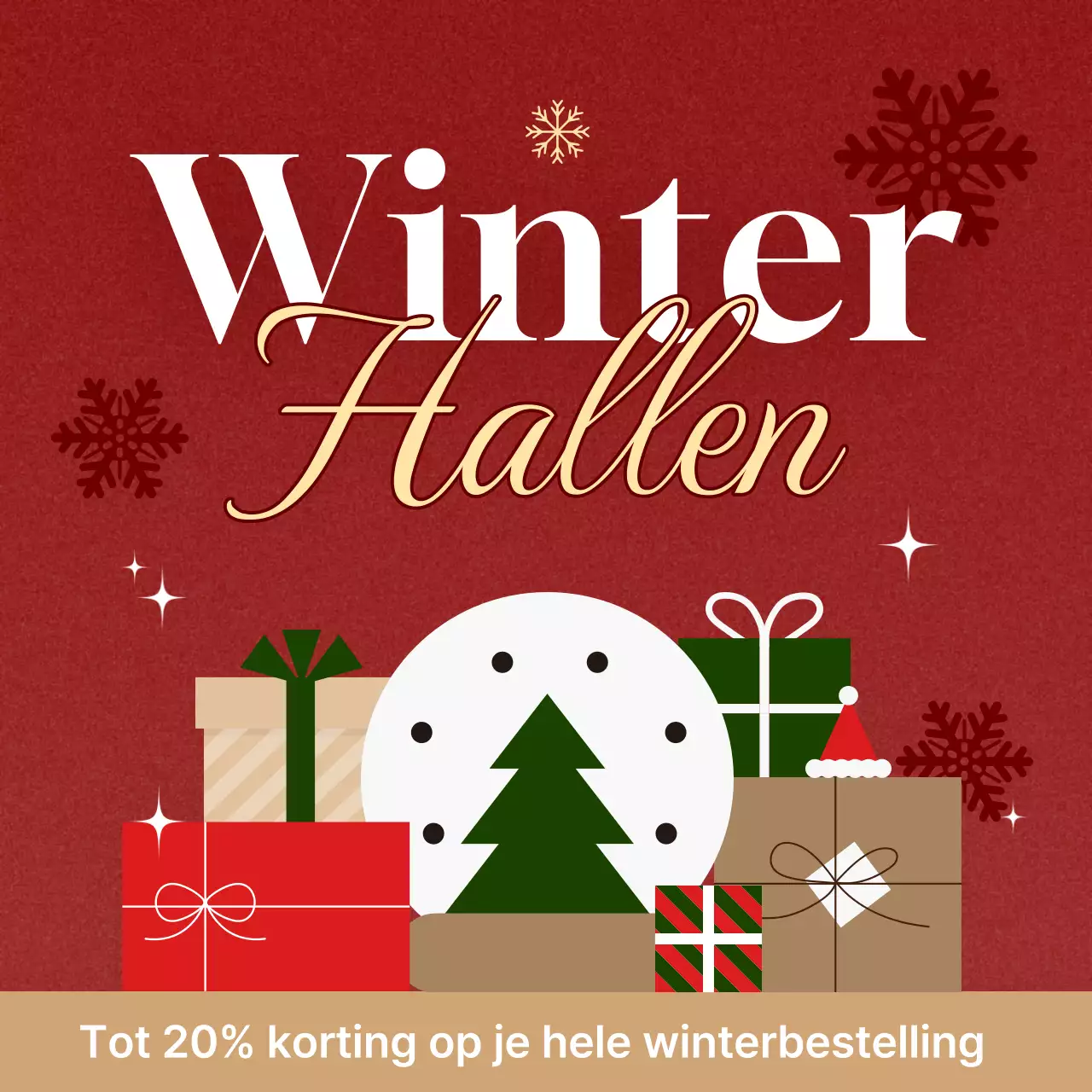 Blauw modern kerstevenement