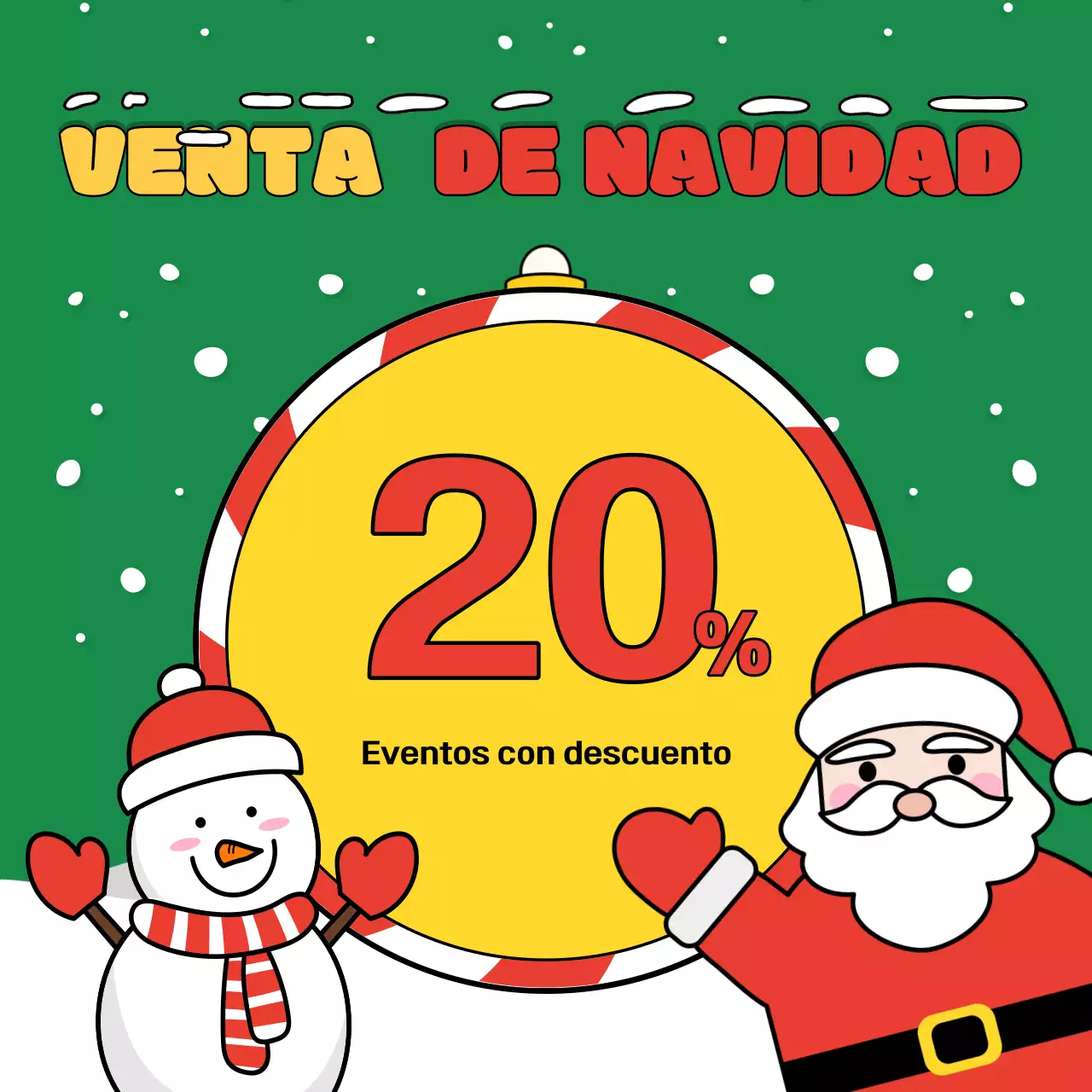 Red Simple Rebajas de Navidad