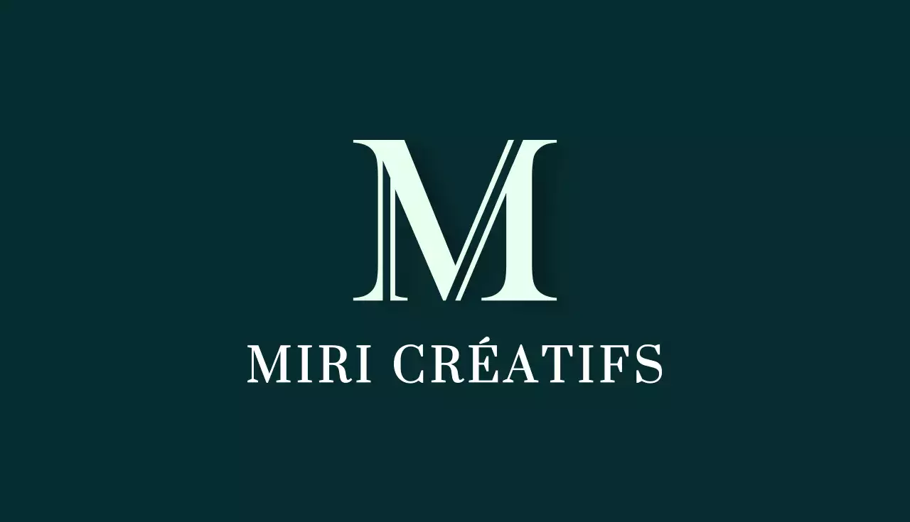 Carte de visite moderne à la menthe