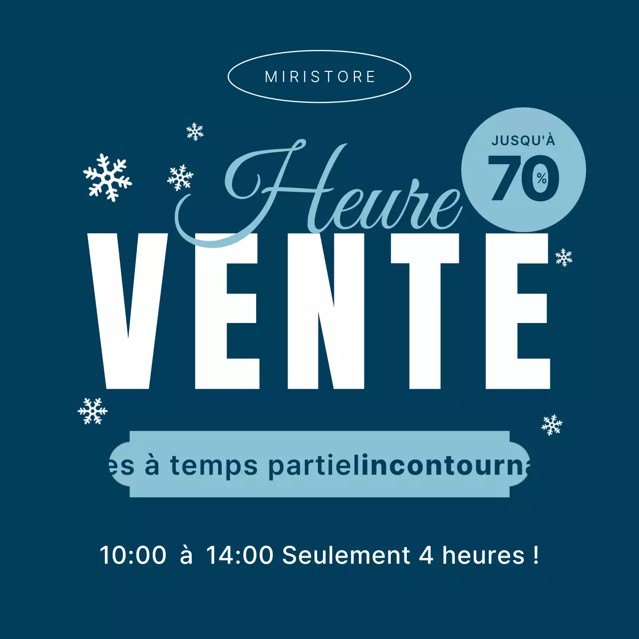 Bleu marine Modern Sale Promotion