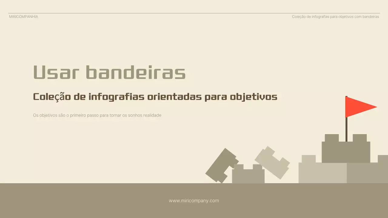 Anúncio infográfico minimalista bege