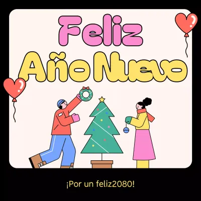 Fiestas de Año Nuevo acogedoras y rosas