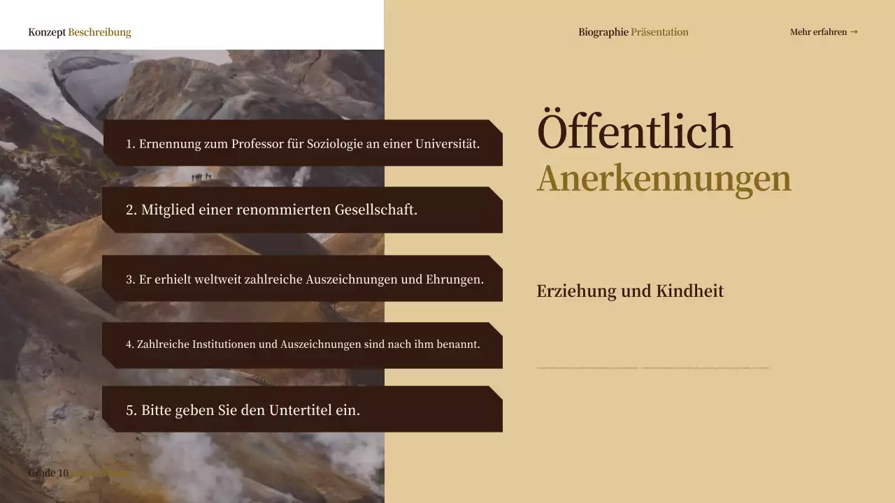 beige vintage biographie klasse