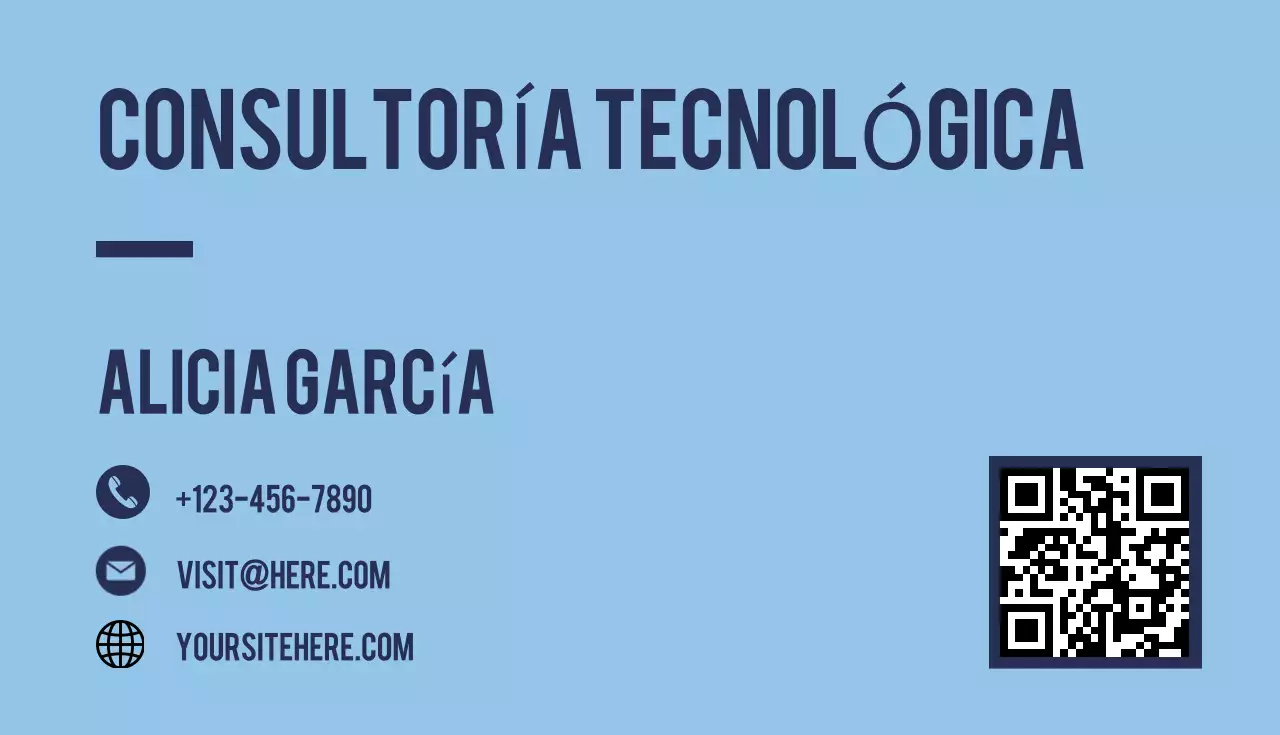 tarjeta azul de asesoramiento moderno