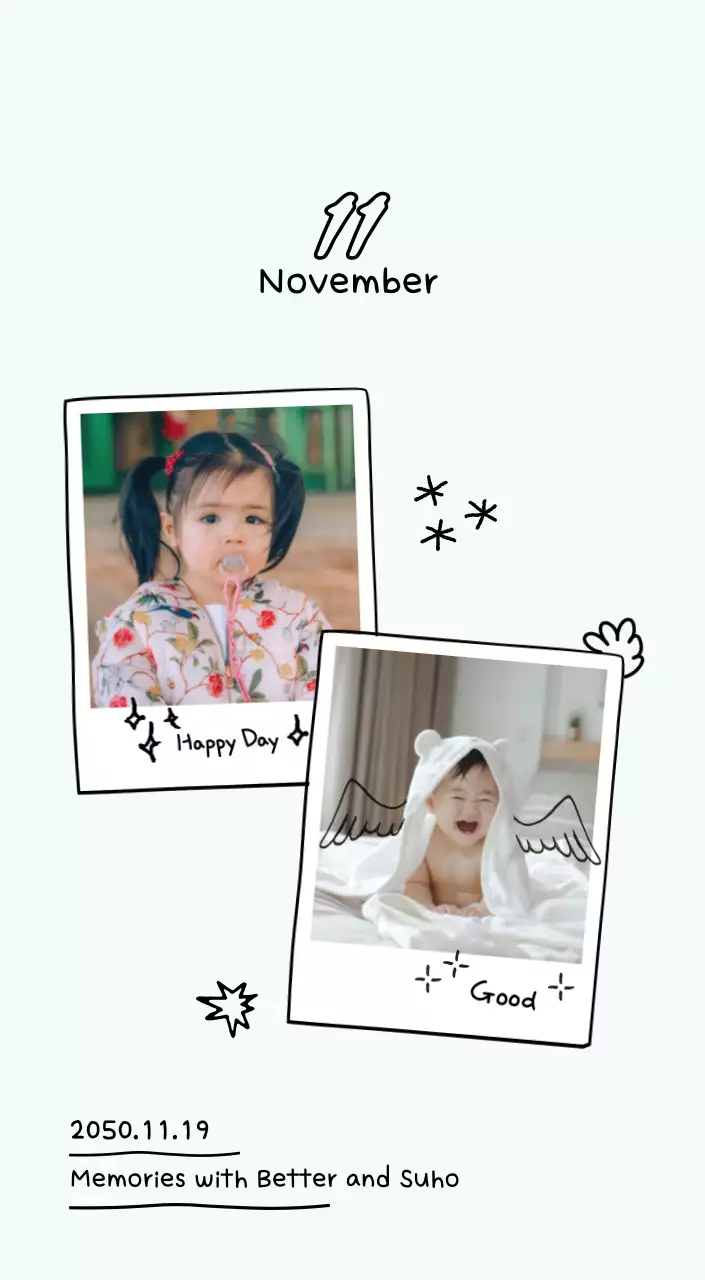 Adorable photo calendar