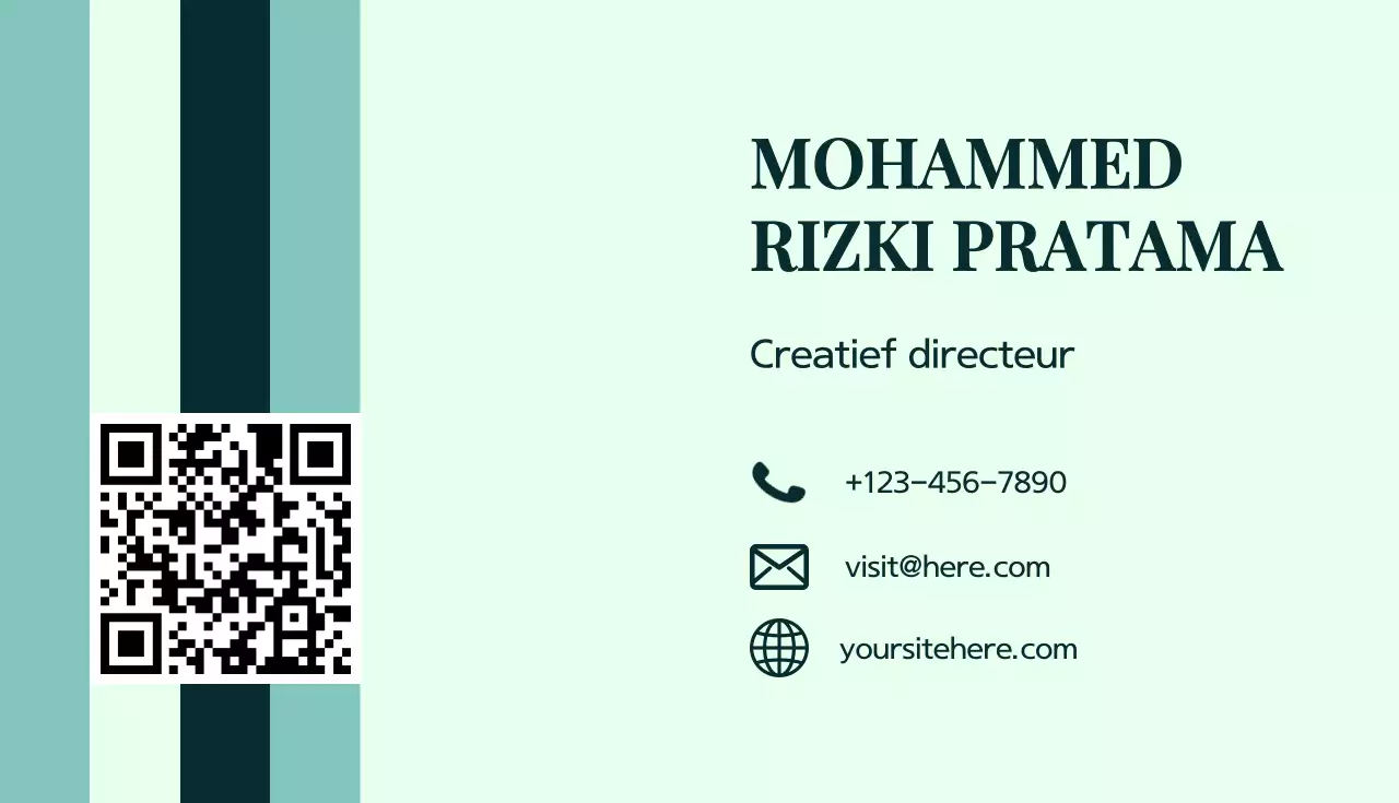 Mint Modern Visitekaartje