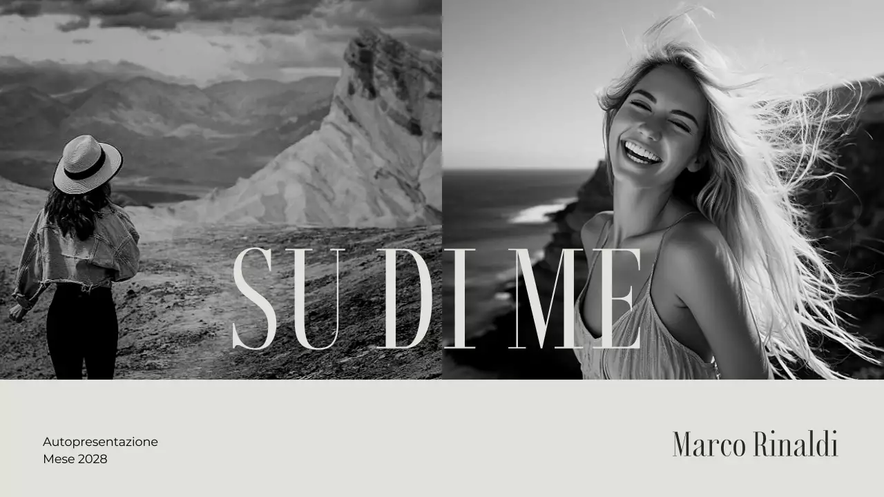 estetica grigia classica introduzione presentazione portfolio