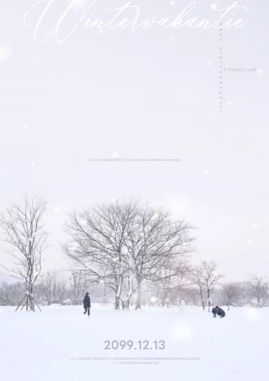 Witte minimalistische winter campagne roundup