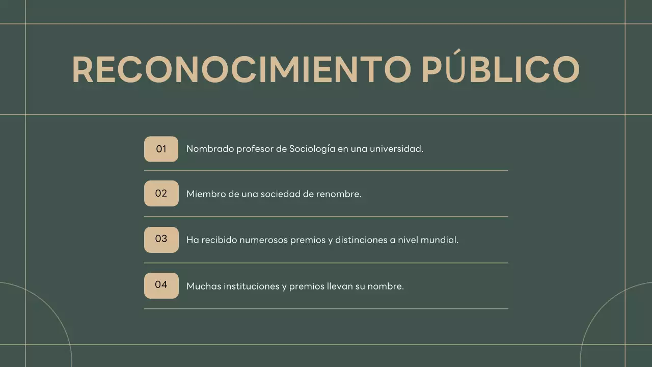 presentación de la biografía de green classic