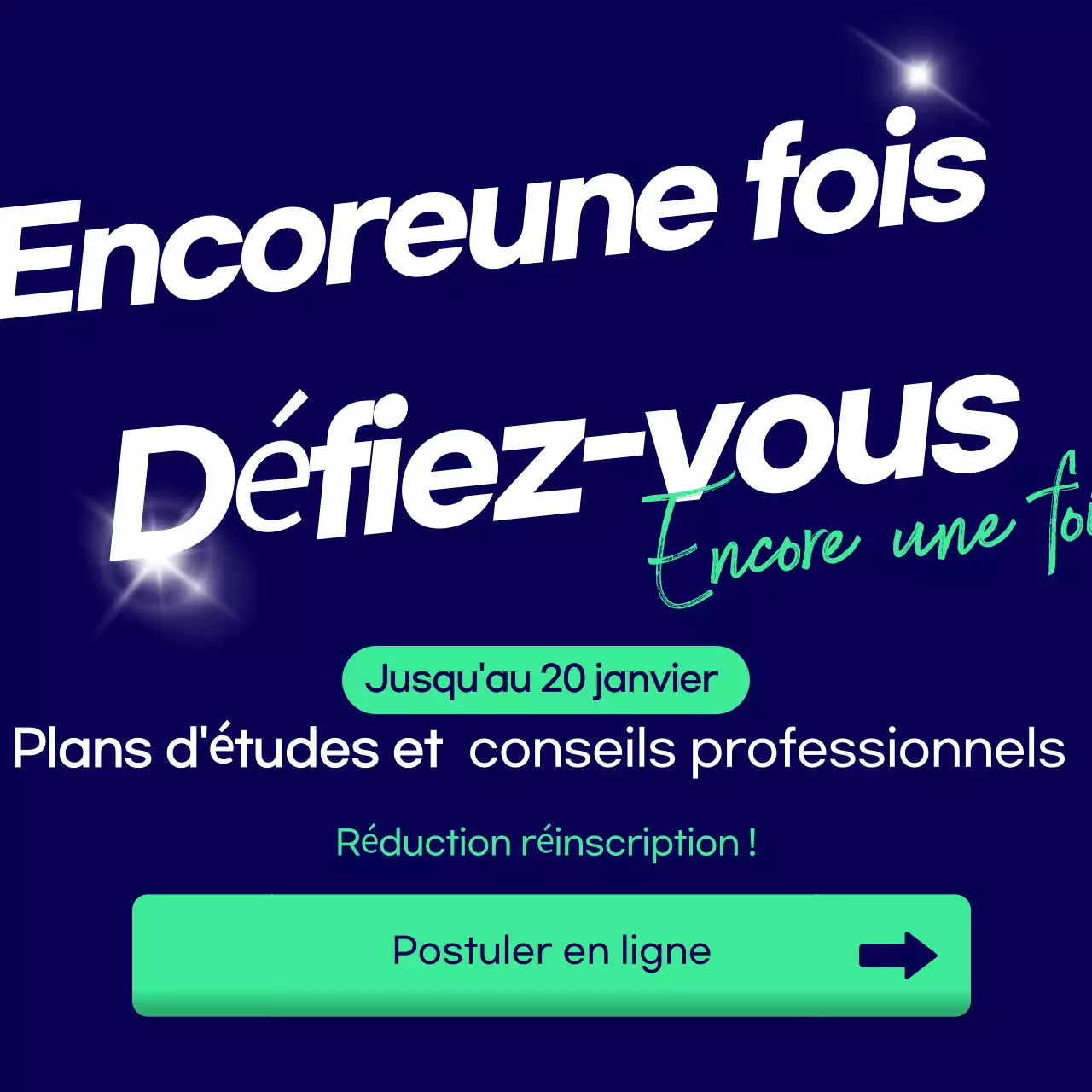 Avis de recrutement de stagiaires modernes bleu marine
