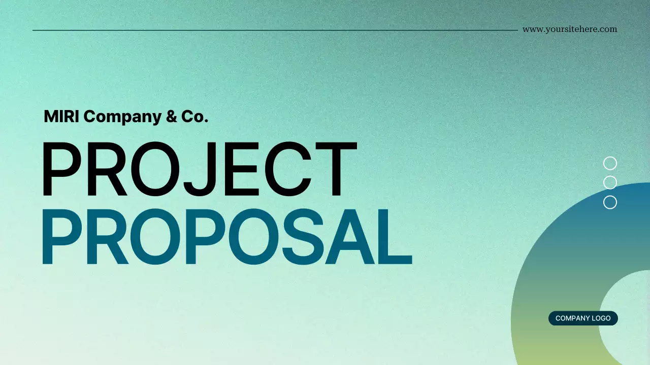 Teal Professional Project Proposal Presentation