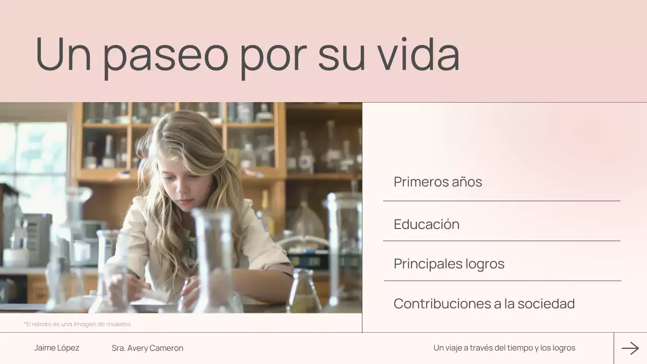 clase de biografía moderna rosa