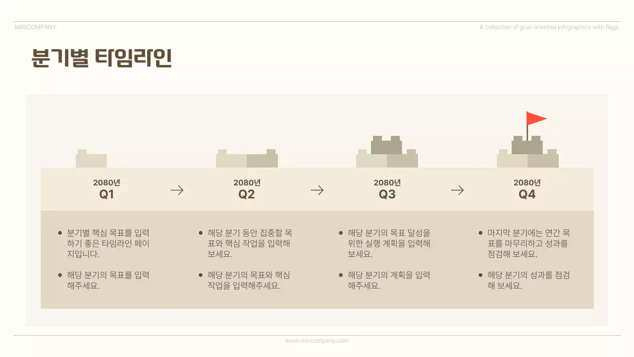 베이지 미니멀 인포그래픽 광고