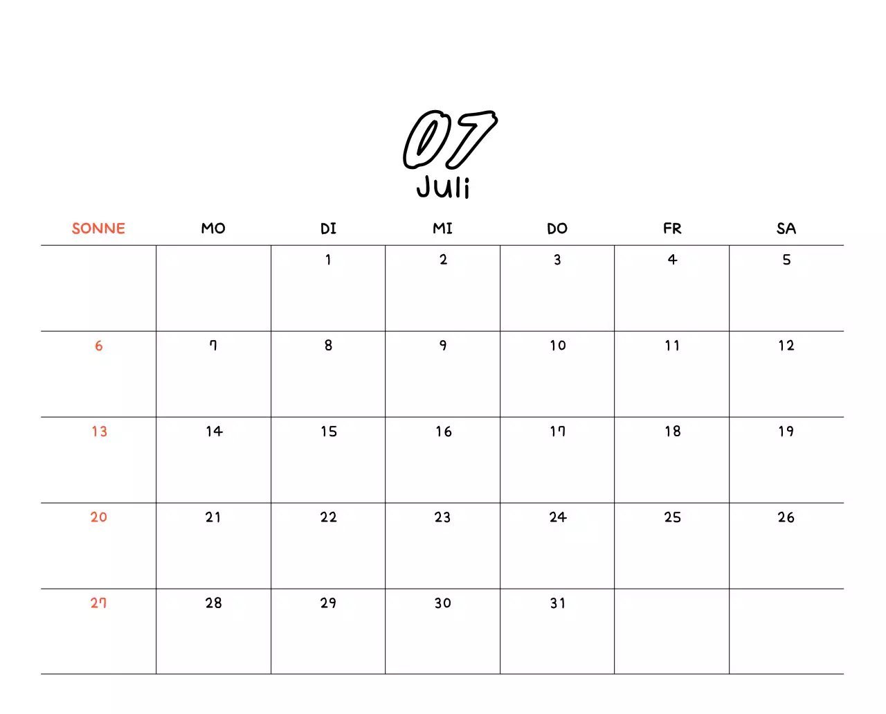 Gelber niedlicher Fotokalender