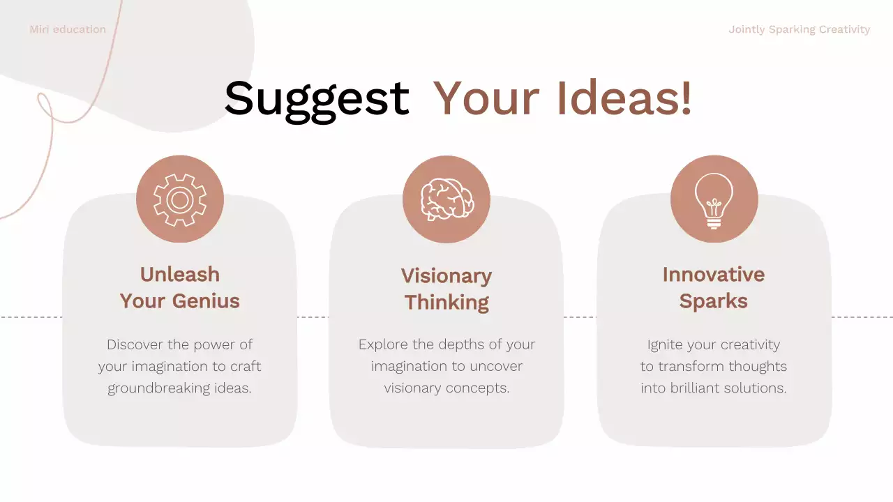 Presentasi Panduan Brainstorming Modern Beige