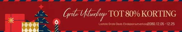 Rood Vintage Feestdagen Advertentie
