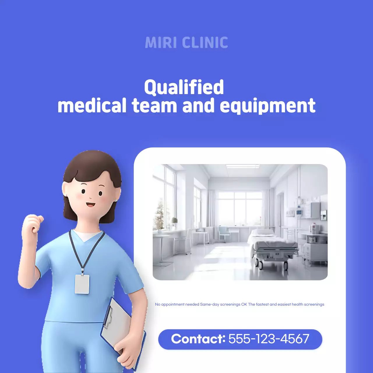 Carrossel de Instagram de promoção de saúde moderna azul