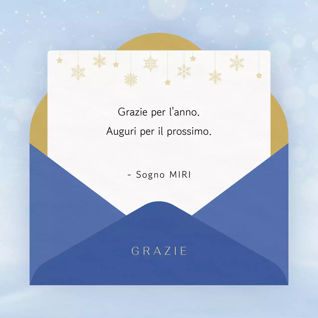 Blu Semplici auguri di buone feste