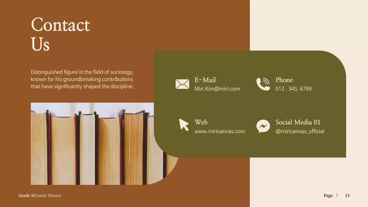 Brown Vintage Biography Presentation