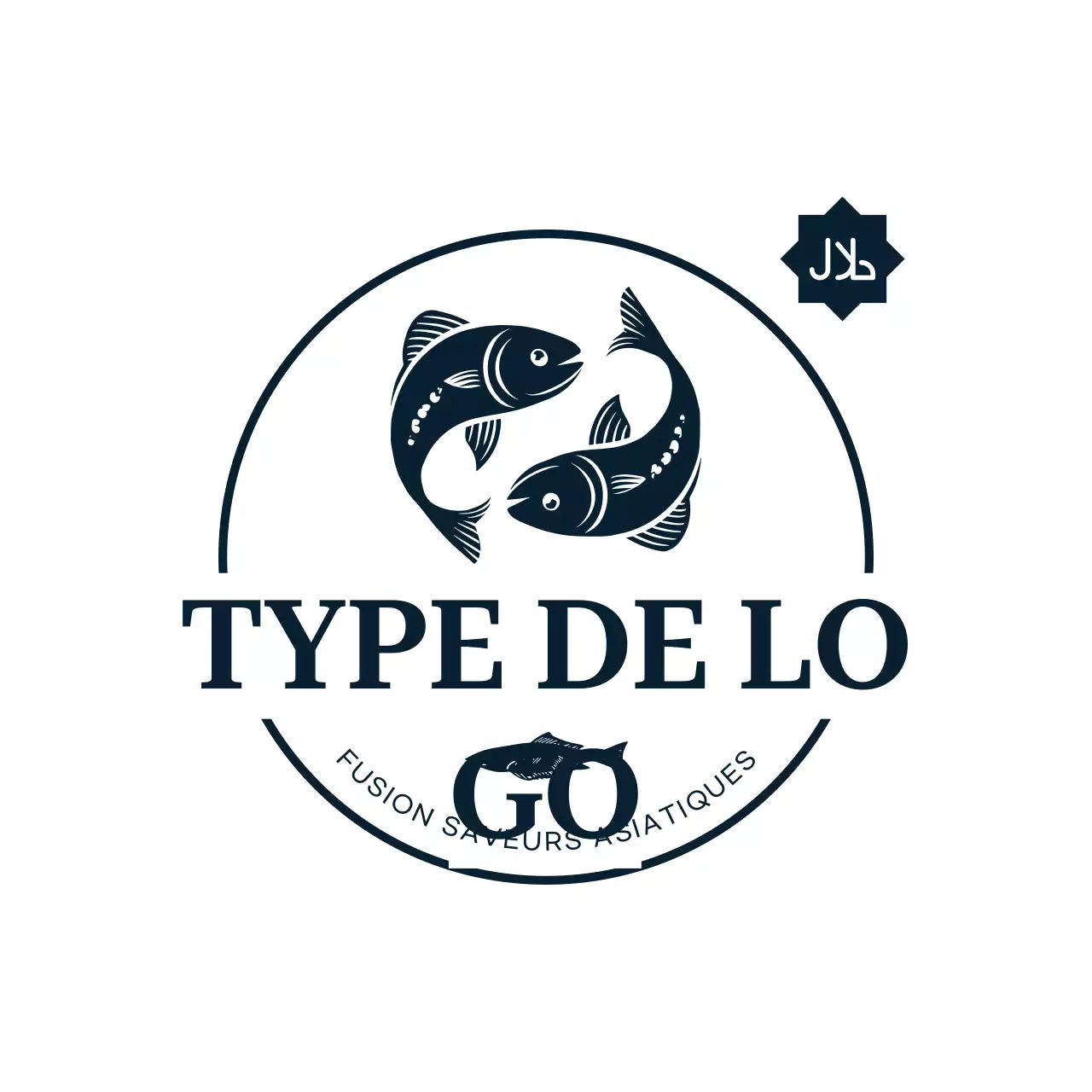 logo minimal noir des fruits de mer