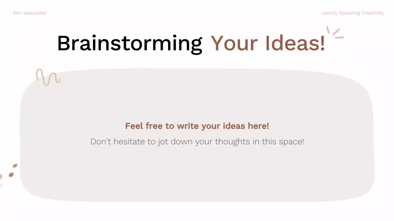 Presentasi Panduan Brainstorming Modern Beige