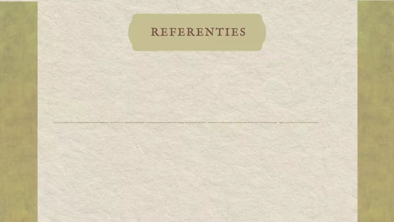 Klassieke Marie Curie Geschiedenis Presentatie