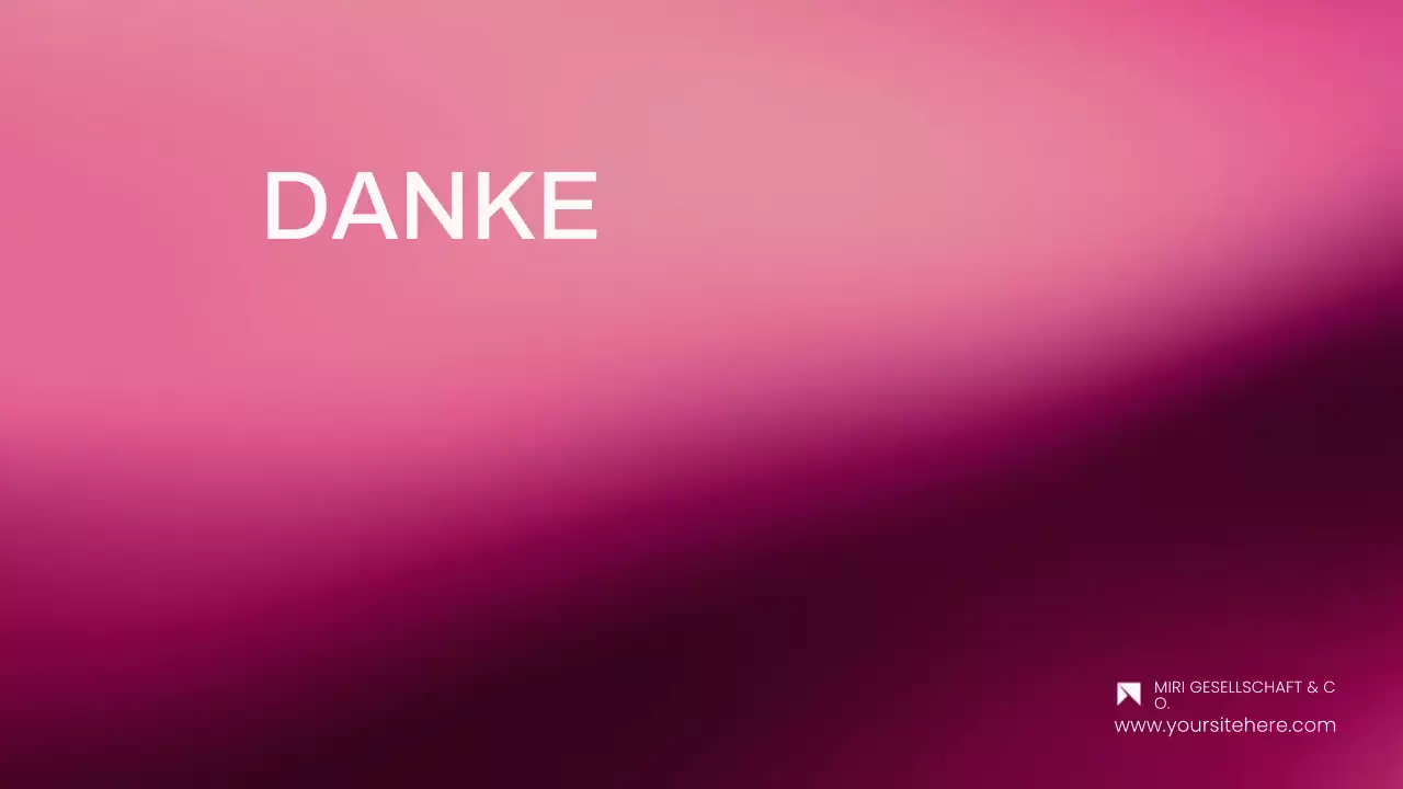 rosa modernes Projektvorschlagsdokument