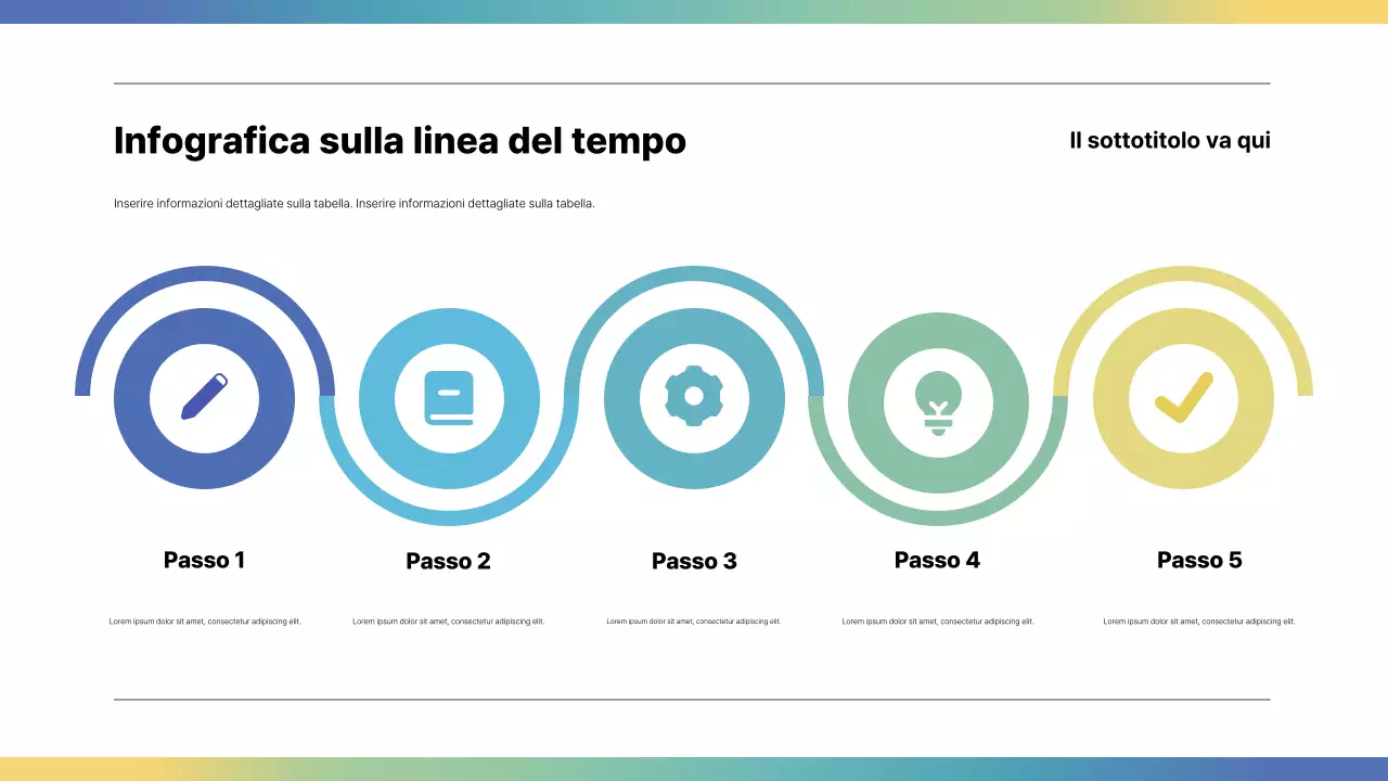 Guida moderna all'infografica arcobaleno