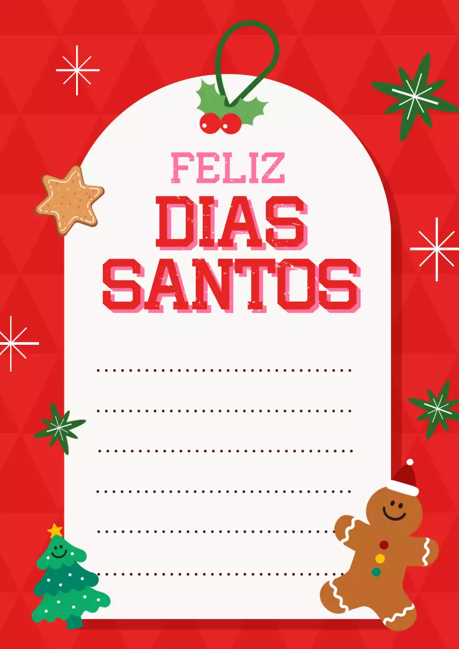 Papel de carta de Natal giro em vermelho e verde