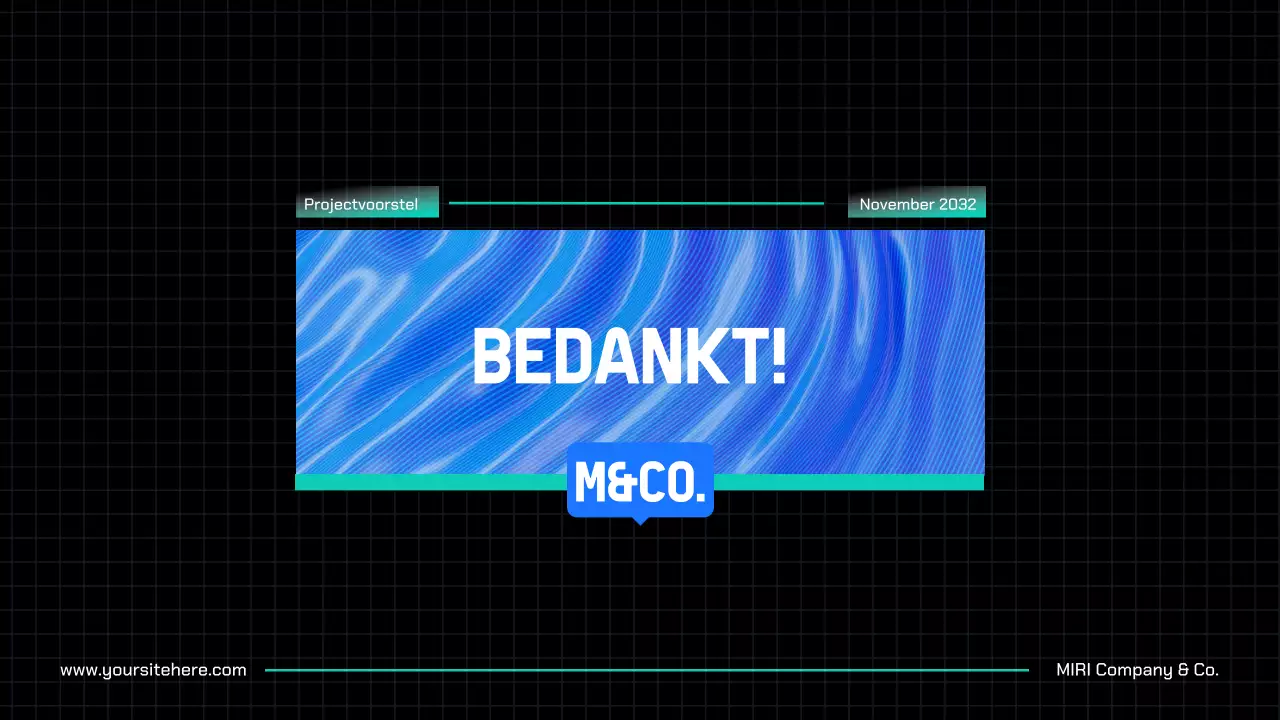 Blue Modern Projectvoorstel