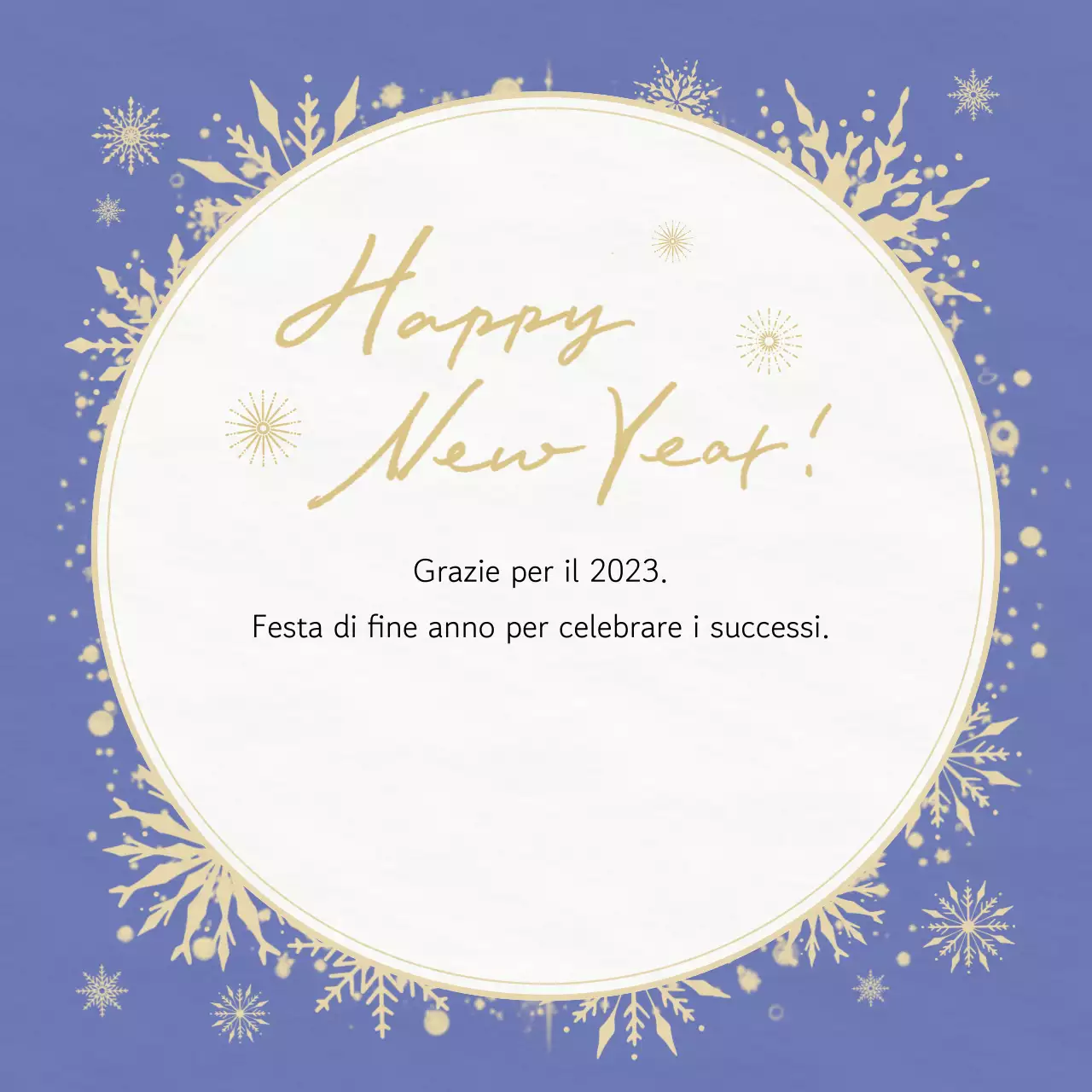 Blu Semplici auguri di buone feste