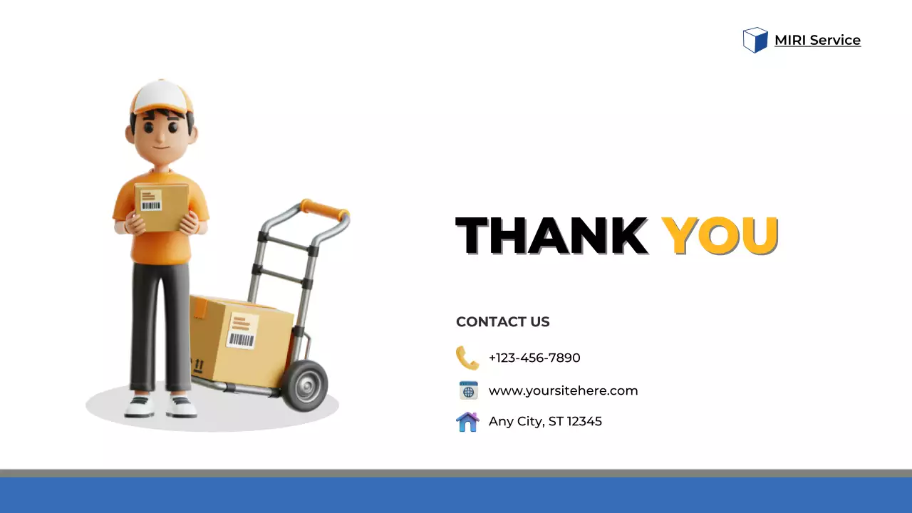 Trình bày dịch vụ hiện đại màu vàng