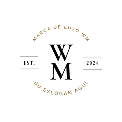 logotipo de marca de lujo negro