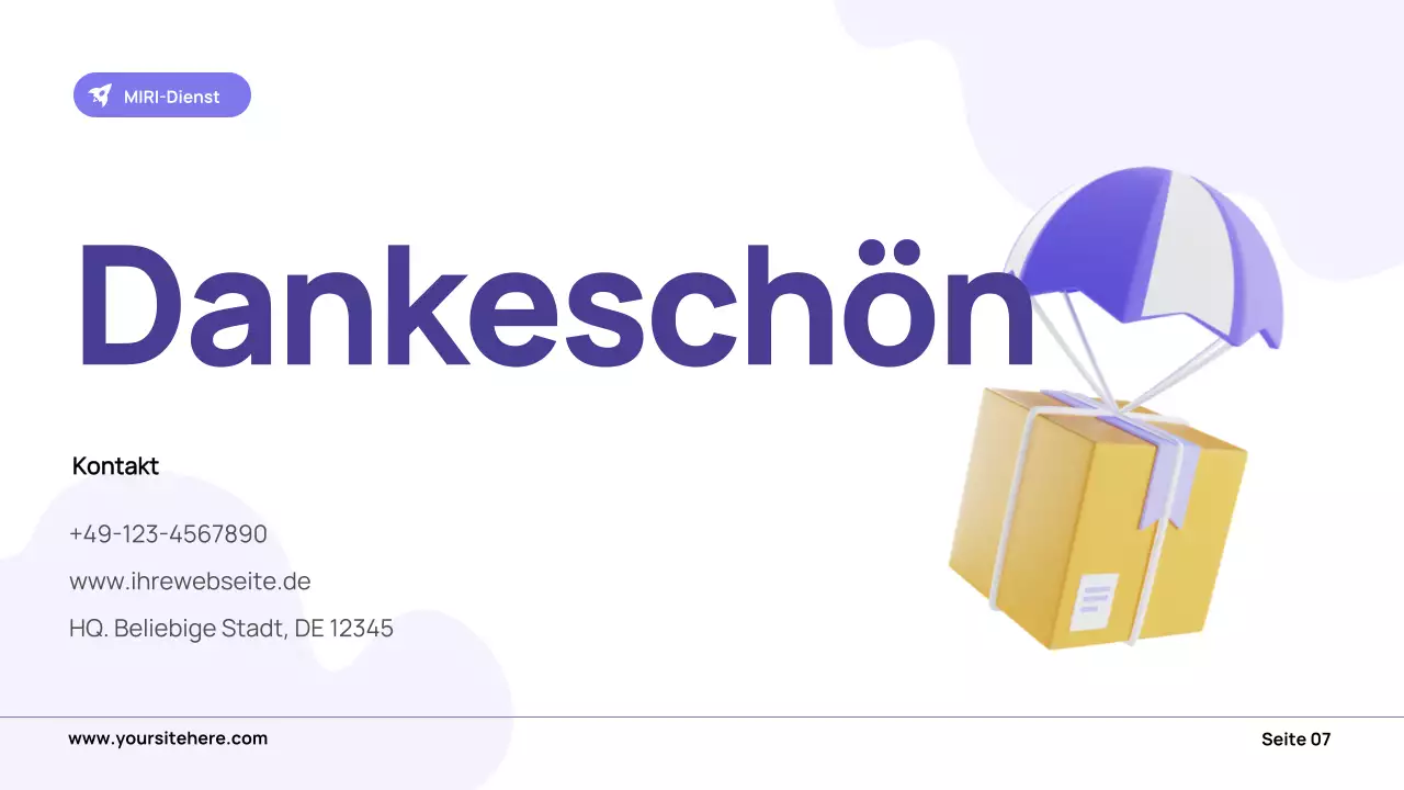 lila moderne Verkehrsmittelwerbung